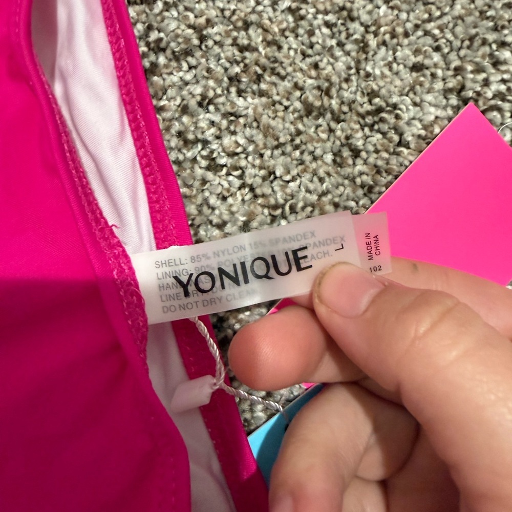 One-Piece Swimsuit in Bright Fuchsia - Size Large - Picture 5 of 5
